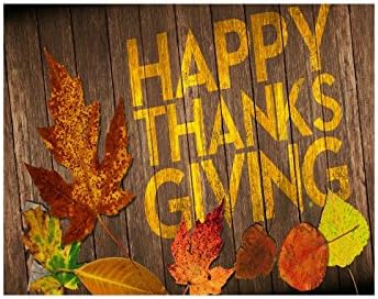 Happy Thanksgiving Day Custom Collage Poster Paper Print Wall Art Living Room Home Office Decor 11" x 14"