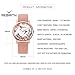Bosymart Women's Silicone Strap Printed Floral Fashion Casual Quartz Wrist Watch