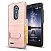 ZTE ZMAX Pro Z981 Case, ZTE Carry Case,ZTE Imperial Max Z963U / Max Duo LTE Case with HD Screen Protector,AnoKe[Card Slots Wallet Holder]Kickstand Shockproof Case For ZTE ZMAX Pro KC1 Rose Gold