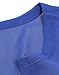 Happy Sailed Women 2018 Casual Chiffon Button V Neck Blouses Shirts,Medium Blue