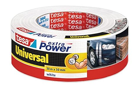 tesa Reparaturband extra Power Universal, weiß, 50m x 50mm