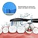Diamond Clean Replacement Toothbrush Heads Black with Cap, Brush Heads Fit Perfectly for Philips Sonicare Snap-On Interface Design, 8 Pack
