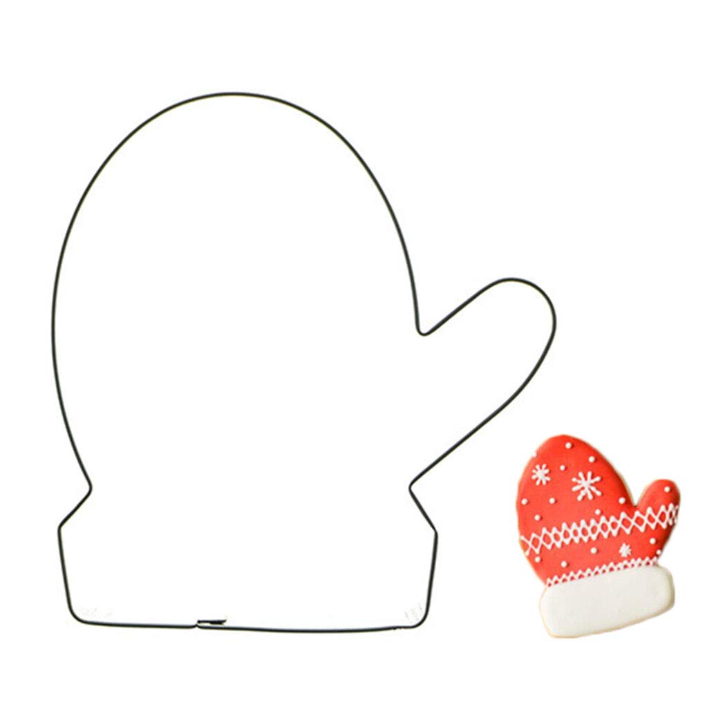 Dergtgh Forma de Guante de Acero Inoxidable Galleta de la Torta ...