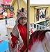 D-Fokes Lovely Kids Winter Cartoon Unicorn Hat with Scarf Hooded Knitted Beanie Cosplay Photography Prop Pink