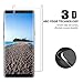 Galaxy Note 8 Screen Protector,Galaxy Note 8 Tempered Glass,[Fit Cellphone Case][Anti-Bubble][3D Curved Glass]Tempered Glass Screen Protector for Samsung Galaxy Note 8
