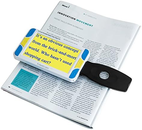 Mustcam® 5.0-inch LCD Portable Video Digital Magnifier, Electronic Reading Aid with Dual Lens and Multiple Color Modes, Supports Photo Capture and Internal Storage