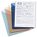 Smead Organized Up Poly Translucent Slash File Jacket, Three-Hole Punched, Letter Size, Assorted Colors, 5 per Pack (89505) (Pack of 1)