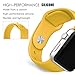 FanTEK 42mm S/M Sports Silicone Replacement Wrist Strap for iWatch Apple Watch Series 1 Series 2, Yellow