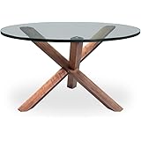 Kardiel Tripod Mid-century Modern Coffee Table, Walnut Wood