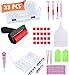 SanerDirect 33pcs 5d Diamond Painting Tool Accessories, Light Drill Pens, Diamond Painting Roller, 28 Grids Diamond Painting Container for DIY Craft (Update)