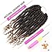 12 Inches 6 Packs Senegalese Spring Twist Hair with Curly Ends Short Ombre Crochet Hair Bounce Synthetic Crochet Braids Hair(T1B-27#)
