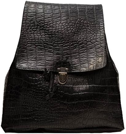 crocodile print backpack