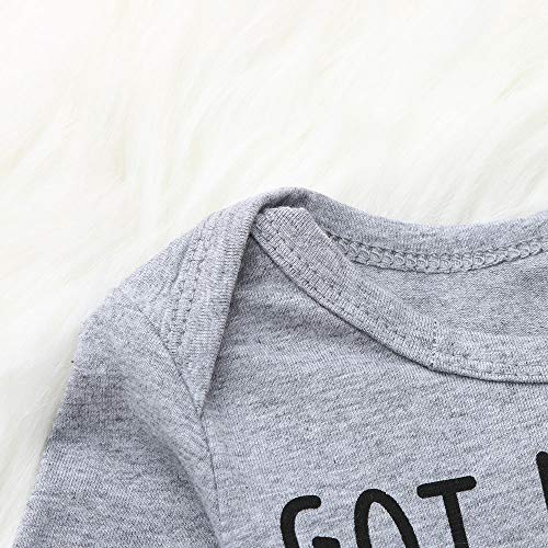 Baby Girl Boy Clothes Onesie Bodysuit Summer Romper Jumpsuit Outfits Pajama Clothes Yamally (6-12 Months, Gray 03) - Thumbnail 5