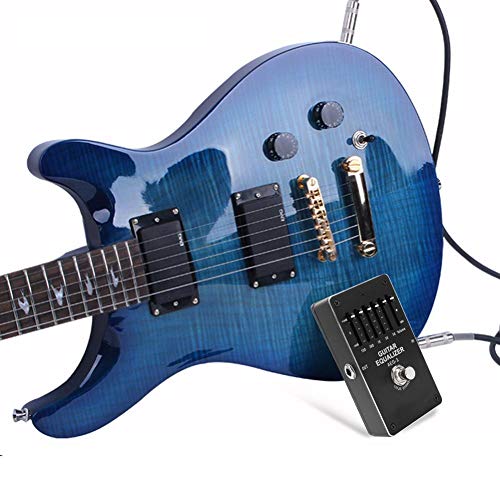 Huairdum Guitar Equalizer, Mini Space Portable Equalizer Tone Control Electric Pedal Guitar Effector Pedals Musical Instrument Accessory for Music Lovers