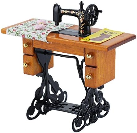 New 1:12 Scale Dollhouse Miniature Furniture Sewing Machine Mini Simulation Appliance Dolls Accessories Children Kids Toys Gift