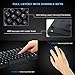 Wired Keyboard and Mouse Combo, Computer USB Office Keyboard with 6 Feet USB Cable and 3 Button Mouse, Support Windows 10/8 / 7 / Vista/XP, Mac, Linux, Black, Gofreetech