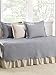 Stone Cottage 5-Piece Daybed Cover Set, Trellis Gray