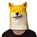 Ylovetoys Novelty Dog Head Costume Mask Shiba Latex Animal Mask