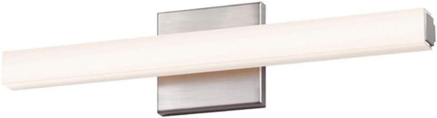 Sonneman Lighting SQ-bar Satin Nickel 18-inch LED Vanity
