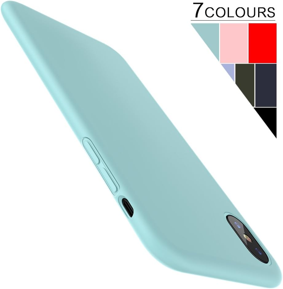 iPhone X Case,XUNDD Liquid Silicone Gel Rubber Case Shockproof Protection with Soft Microfiber Cloth Lining Cushion for Apple iPhone X Mint