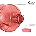 GEO 1 Gallon (128oz) BPA Free Reusable Leak-Proof Drinking Water Bottle w/48mm Screw Cap (Red)