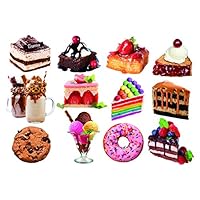 LPF Desserts : A Collection of 12 Mini Shaped Puzzles Totaling 500 color coded pieces