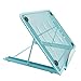 PrettyWit Laptop Stand Holder Desk Tablet Notebook Support for Pad Air Mini Pro Phone Adjustable Cell Phone Holder, Light Box Pad Stand Diamond Painting Stand, 9.5 x 7.5 x 0.5 Inches, Teal Bluethumb 1
