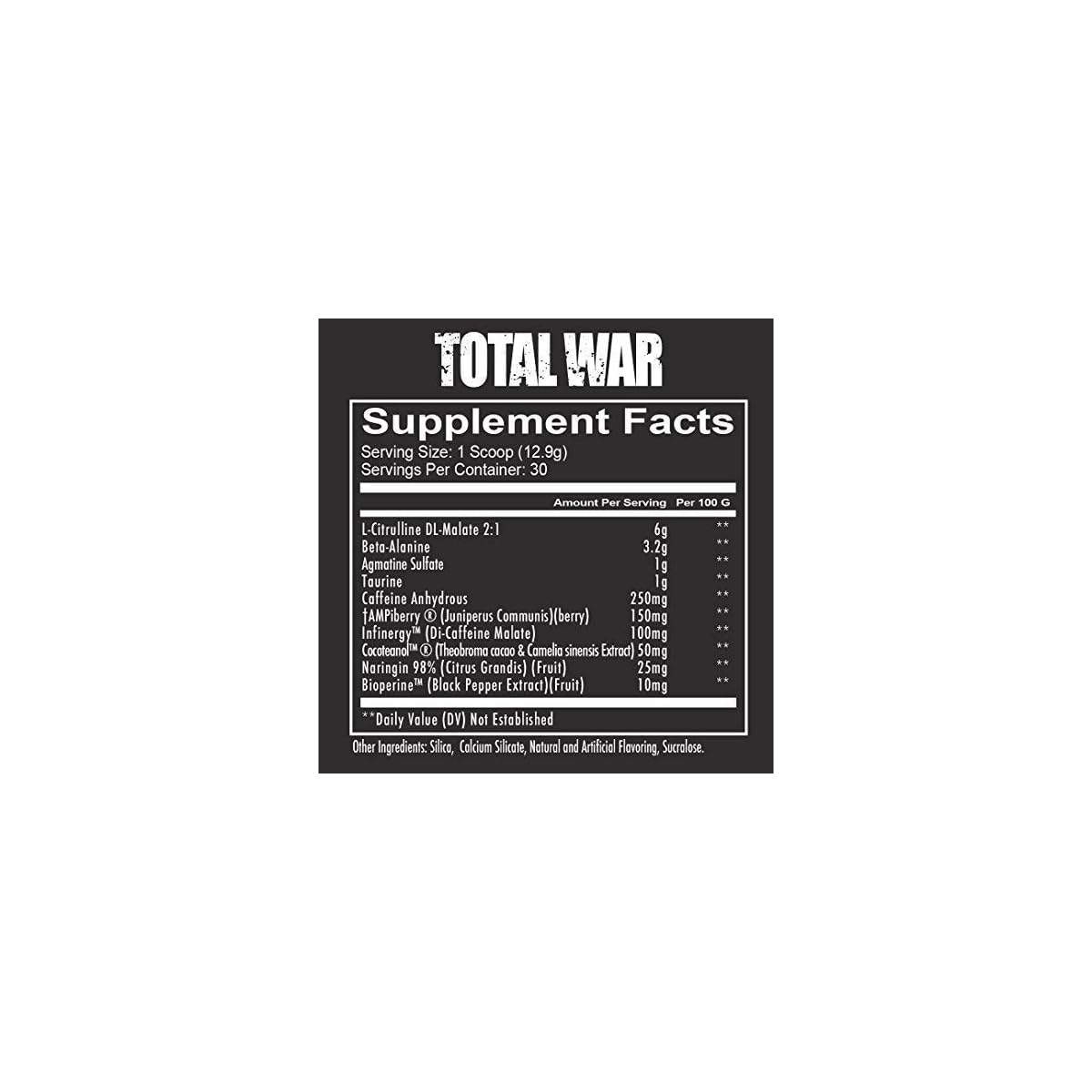 Redcon1 Total War Pre Workout, 30 Servings, Boost Energy