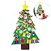 DIY Felt Christmas Tree with 31pcs Ornaments,Xmas Gifts for Kids New Year Handmade Christmas Door Wall Hanging Decorations,Felt Christmas Tree for Kids Wall