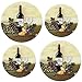 Reston Lloyd, Burner Covers For Electric Stovetop, Decorative Lightweight Tin Covers, Set of 4 (2-8 inch & 2-10 inch), Conceals Messy Drip Pans, Wine