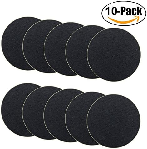 10-Pack Charcoal Filter for Kitchen Compost Bin Filters Replacement Compost Pail Bucket Refill 7.25 inch, Round
