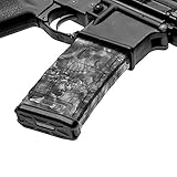GunSkins Mag Skin Camouflage Kit DIY Vinyl Magazine Wrap – Singles (Reaper Black Camouflage Pattern)