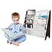 Homfa Storage Sling Bookshelf Toy Display, Espresso / White