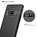 Galaxy Note 8 Case, cresawis Lightweight Ultra Slim Thin Carbon Fiber Scratch Resistant Shock Absorption Soft TPU Protective Cover For Samsung Galaxy Note8 [BLACK]