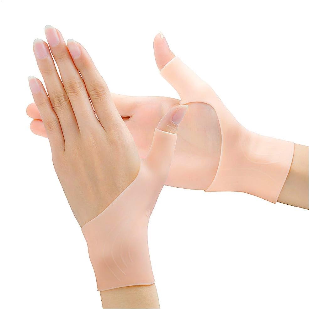 Povihome Wrist Brace Carpal Tunnel, Gel Wrist Brace, Wrist Pain & Arthritis Thumb Brace, Gel Compression Gloves for Carpal Tunnel, Hand Tendonitis, Arthritis, Typing, Rheumatism - 1 Pair