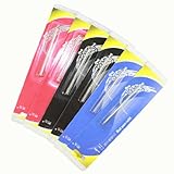 6 pcs Crocodile 400 multi-function pen refills, 3 colors (red, blue, black)