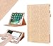 iPad Pro 10.5 Case, WWW [Luxury Laser Flower] Premium PU Leather Case Protective Cover with Auto Wake/Sleep Feature for iPad Pro 10.5 Gold