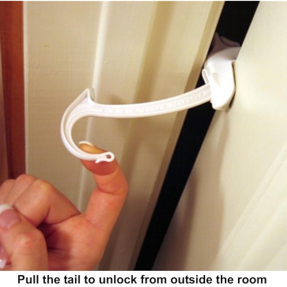 Door Lock & Pinch Guard Safety Kids Baby Proof Bedrooms, Bathrooms