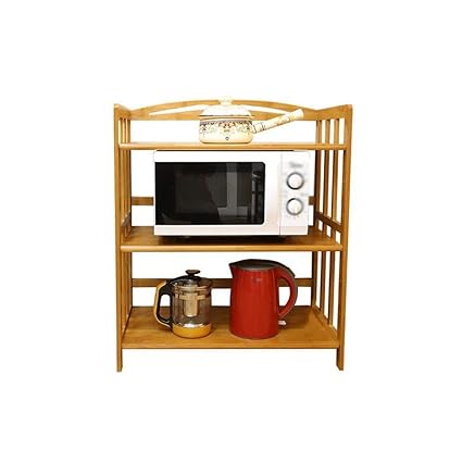 Microwave Oven Rack Shelf Sideboard Tea Cabinet Kitchen Cabinet