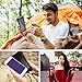 Solar Power Bank 20000mAh Portable Phone Charger Waterproof Battery Packs with Dual Ports, Compass, Flashlight for Camping Solar Panel for Smartphones,GoPro Camera,GPS and Other Devices