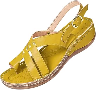 sandalia de dedo salto anabela