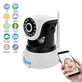 BAVISION Wifi IP Camera Wireless Home Security Trailer Cameras Dog/ Baby Monitor Video Nanny Cam Night Vision plug/play Pan/Tilt with Two-Way Audio
