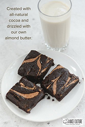 Base Culture Almond Butter Brownie | All Natural 100% Paleo, Gluten, Grain, Dairy, and Soy Free & No Added Sugar (6g Protein per Serving, 10 Count) - Thumbnail 7
