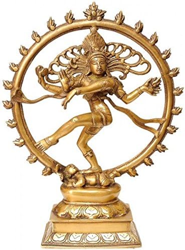 Aone India Nataraja - King of Dancers - Brass Statue, Height 13" I Home Decor