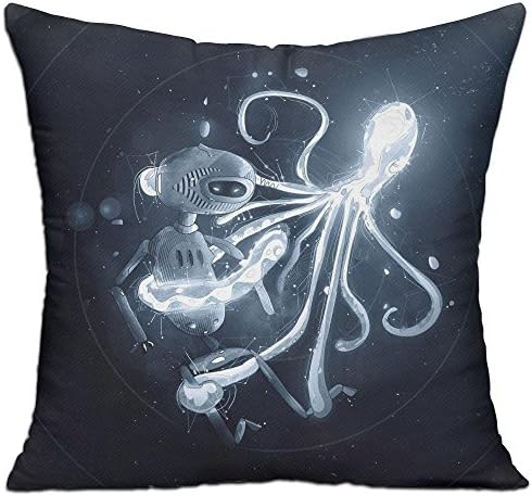 Under Water Robots Octopus Home Bedroom Emoji Pillow Pillow CoreWhite1818Inch