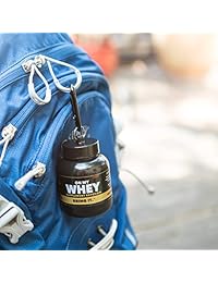 On My Whey – Llavero con forma de embudo de proteína portátil y suplemento en polvo, 3 paquete de, 1