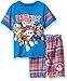 Nickelodeon Boys' 2 Piece Paw Patrol Tee and Plaid Short Set