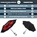 Reverse Inverted Inside Out Umbrella - Upside Down UV Sun Protection Windproof Brella That Open Better Than Most Umbrellas, Reversible Folding Double Layer, Suitable for Golf, Car, Women and Men