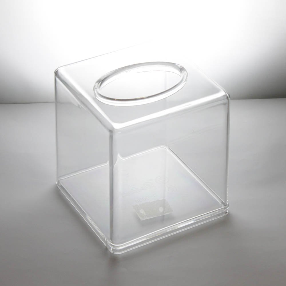 Homeloo Tissue Box Cover Holder Modern Transparent Clear Acrylic