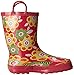 Western Chief Unisex-Child Kids Girls' Waterproof Easy-On Printed Rain Boot